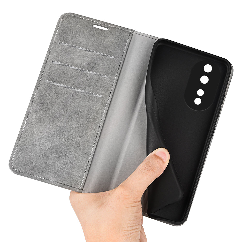 For Honor 80 5G Skin-touch Feeling Magnetic Auto-absorbed Wallet Case PU Leather Stand Flip Phone Cover For Honor 80 5G Skin-touch Feeling Magnetic Auto-absorbed Wallet Case PU Leather Stand Flip Phone Cover